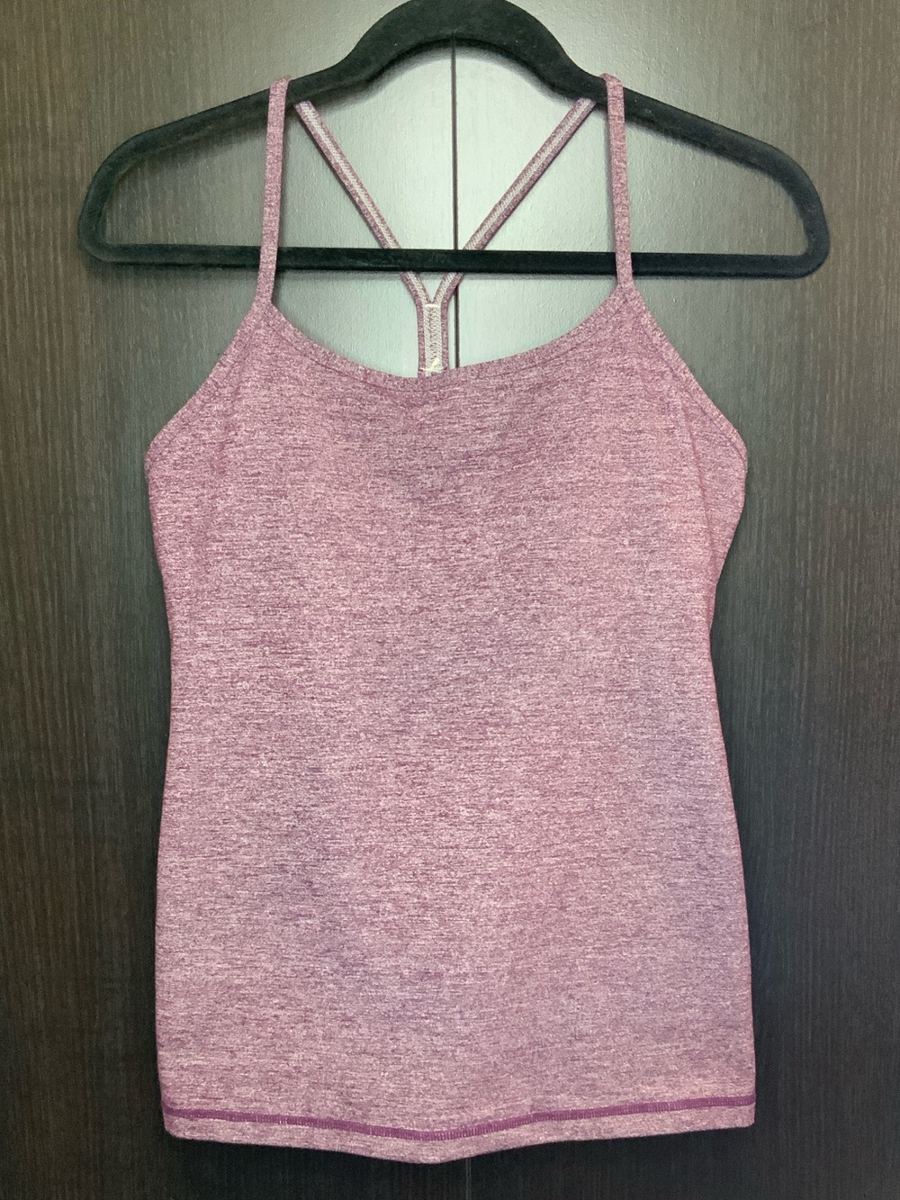 lululemon athletica Heathered Purple Strappy Tank